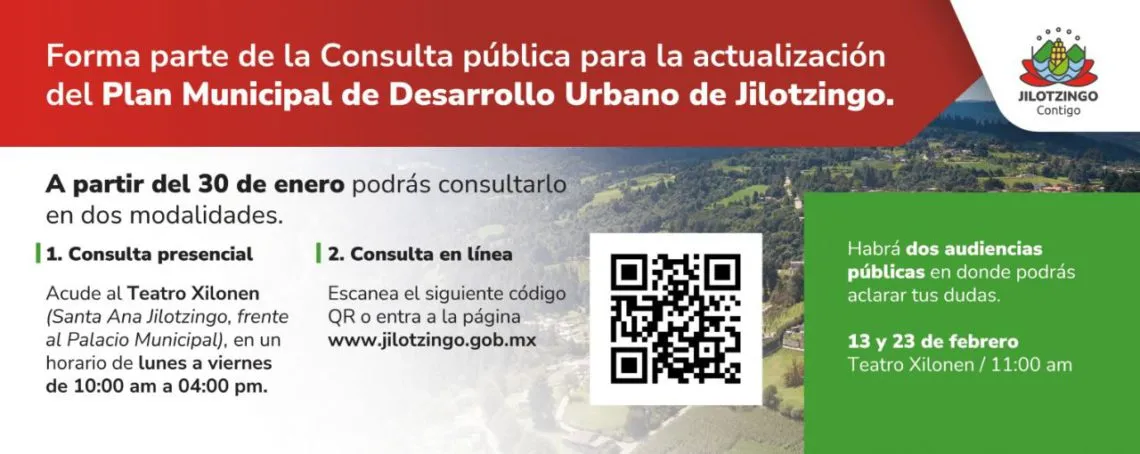 Jilotzingo invita a ciudadanos a formar parte de la actualización del Plan de Desarrollo Municipal
