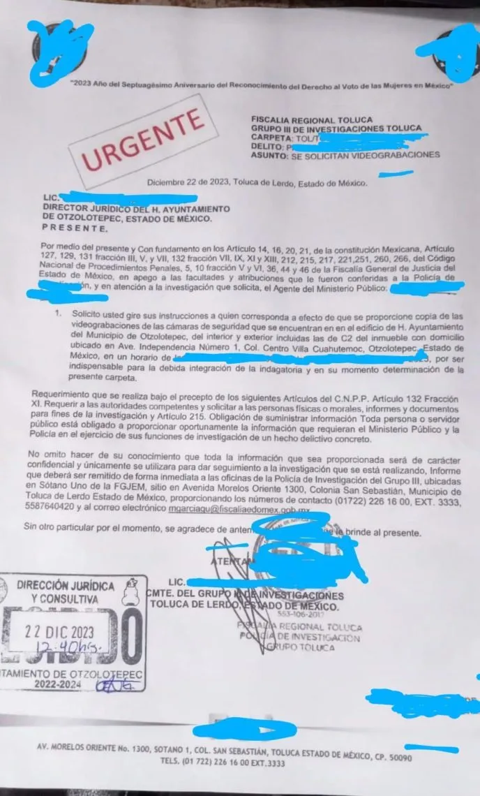 Otzolotepec: Ninguna orden de aprehensión contra alcaldesa