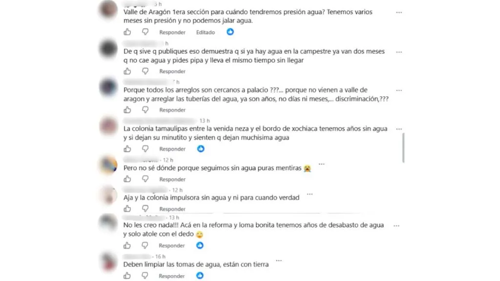 Habitantes de Neza continúan sin agua pese a reparación de pozos