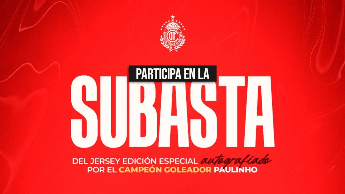 Toluca FC subastará playera especial autografiada por Paulinho