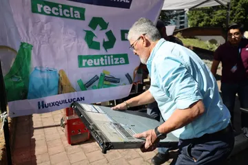 Recolecta Huixquilucan media tonelada de residuos electrónicos en jornada de reciclaje