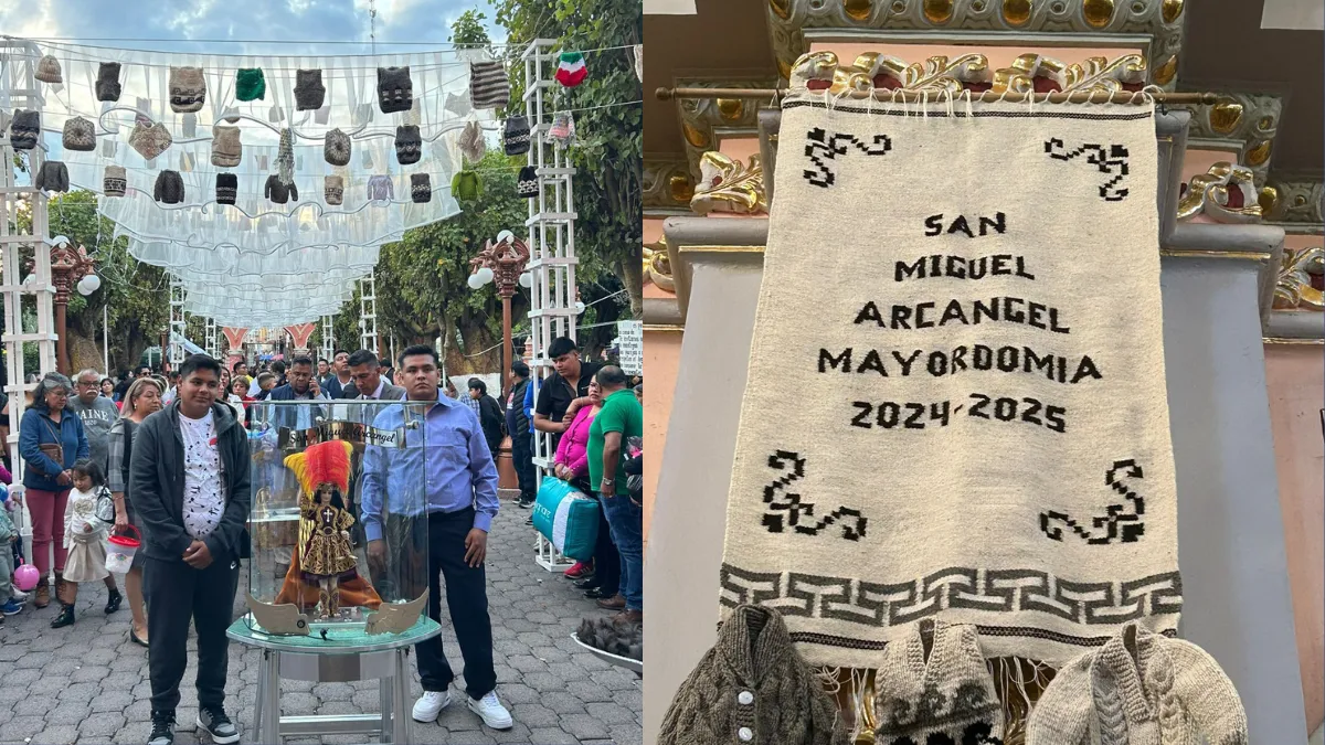 Chiconcuac celebra a San Miguel Arcángel entre lana y devoción