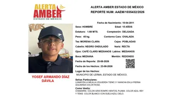 Alerta Amber: Se busca a Yosef Armando Díaz Dávila, desaparecido en Lerma