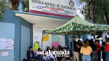 Se van a paro estudiantes de la Escuela Normal de Teotihuacán