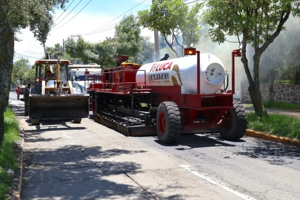 Inicia Toluca repavimentación de Paseo Matlatzincas con el “Diablo Dragón”