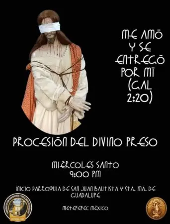 Metepec: Cofradías rescatan Procesión del Divino Preso