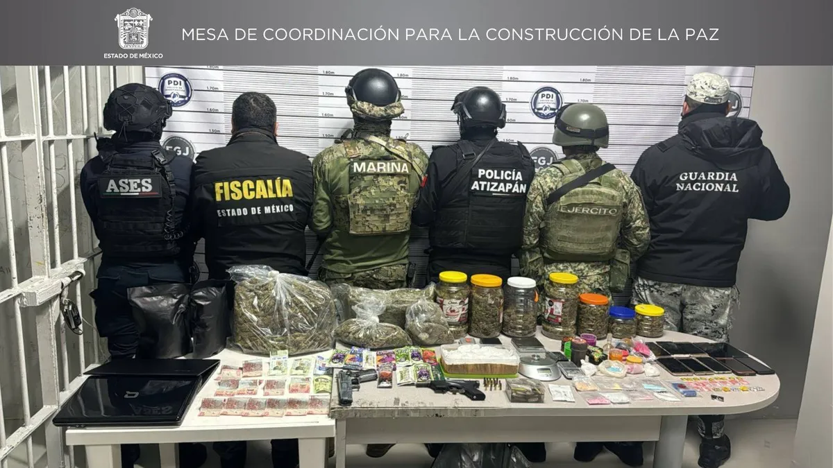 Aseguran narcóticos en Atizapán de Zaragoza