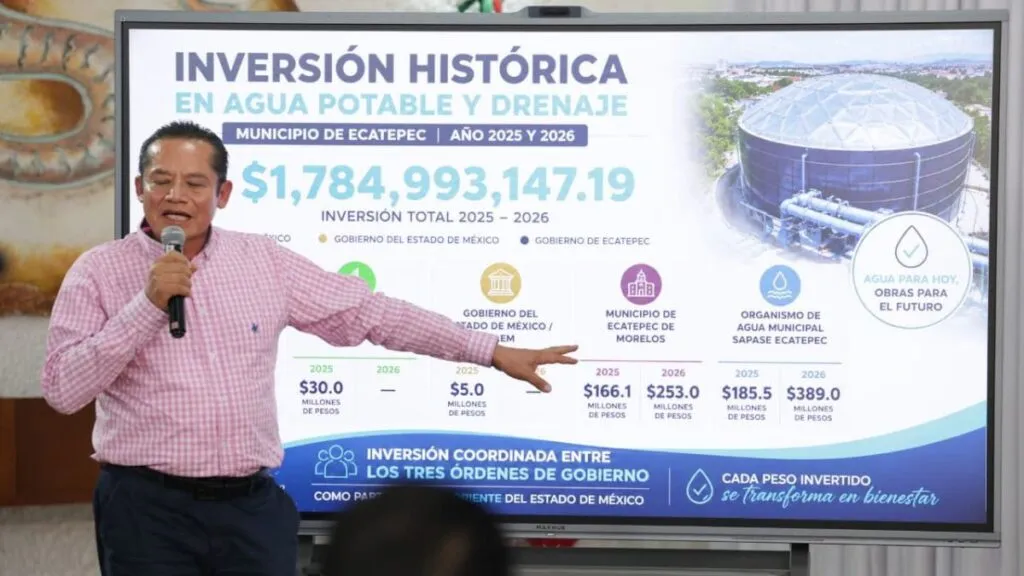 Ecatepec eleva a 85% el suministro de agua en la Quinta Zona