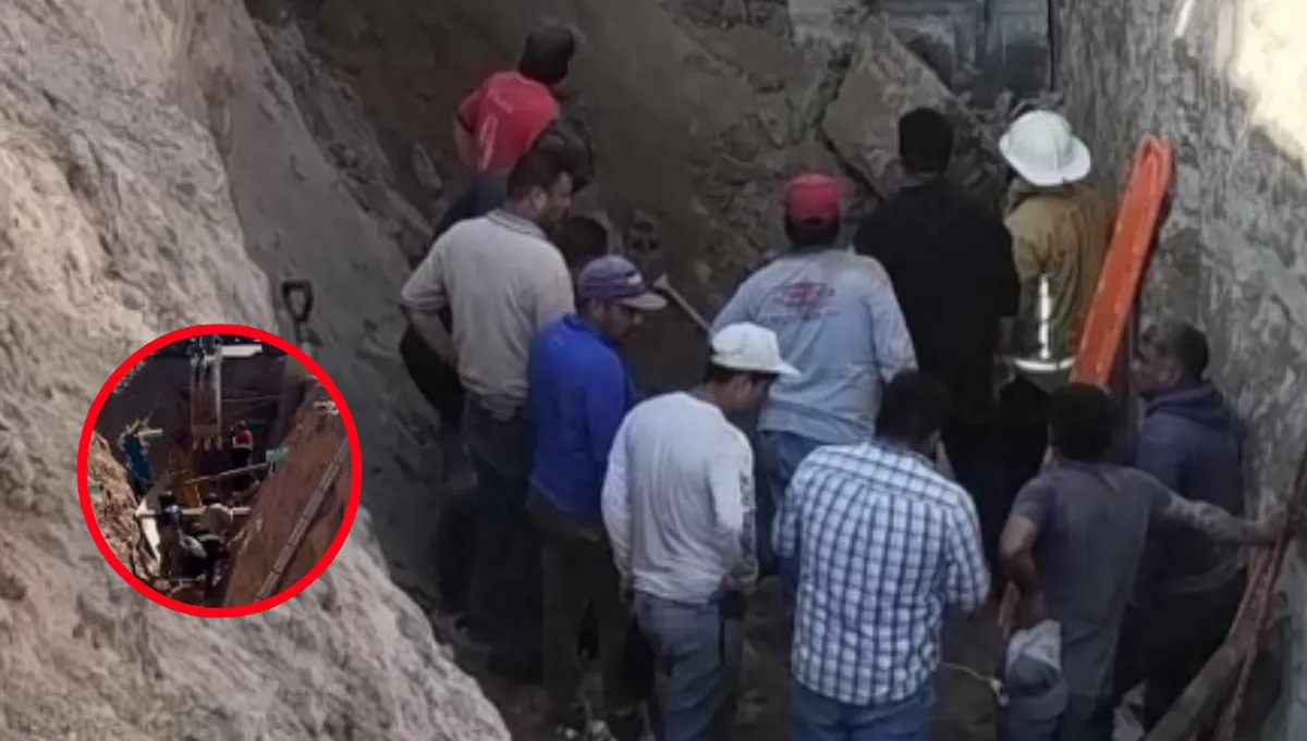Derrumbe en Zumpango deja un trabajador sin vida