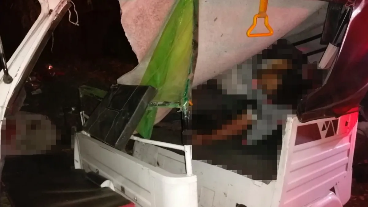 Accidente de motocarro deja dos personas sin vida y un lesionado