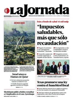 Seleccionar La Jornada Nacional | 10 de septiembre de 2025