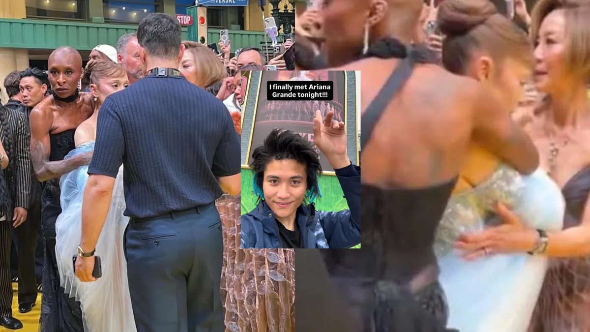 [VIDEO] Ariana Grande es atacada por un acosador en la premiere de Wicked