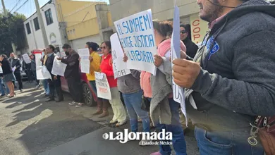 Manifestación del SUMAEM en Toluca