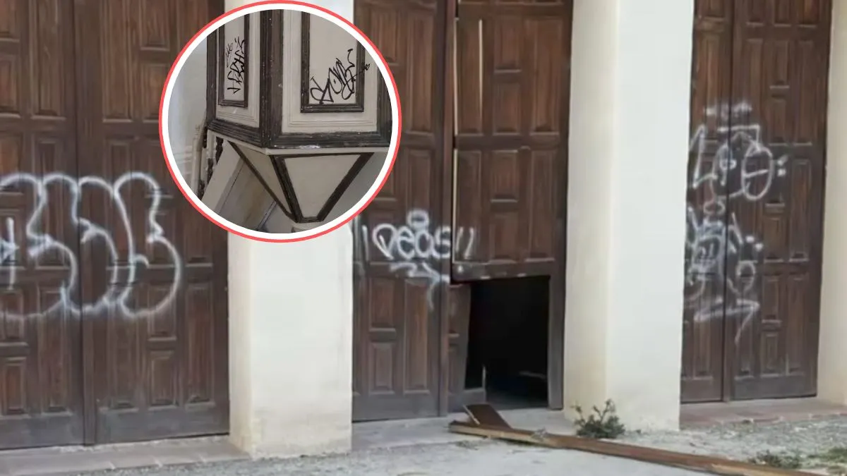 Sujetos vandalizan parroquia de Gualupita en Amecameca