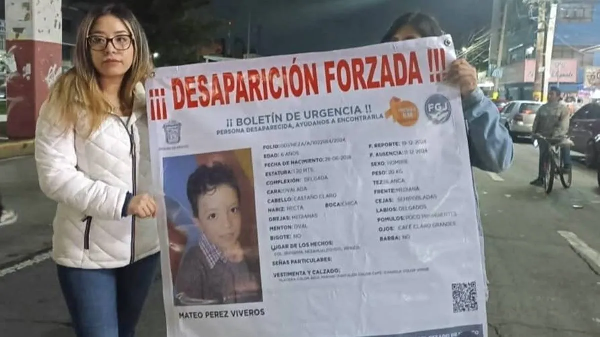 Familiares del niño Mateo piden a la fiscalía agilizar su localización