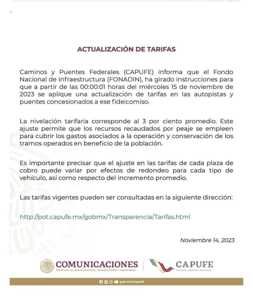 Aumenta costo de caseta Chamapa- Lechería; te decimos cuánto cuesta
