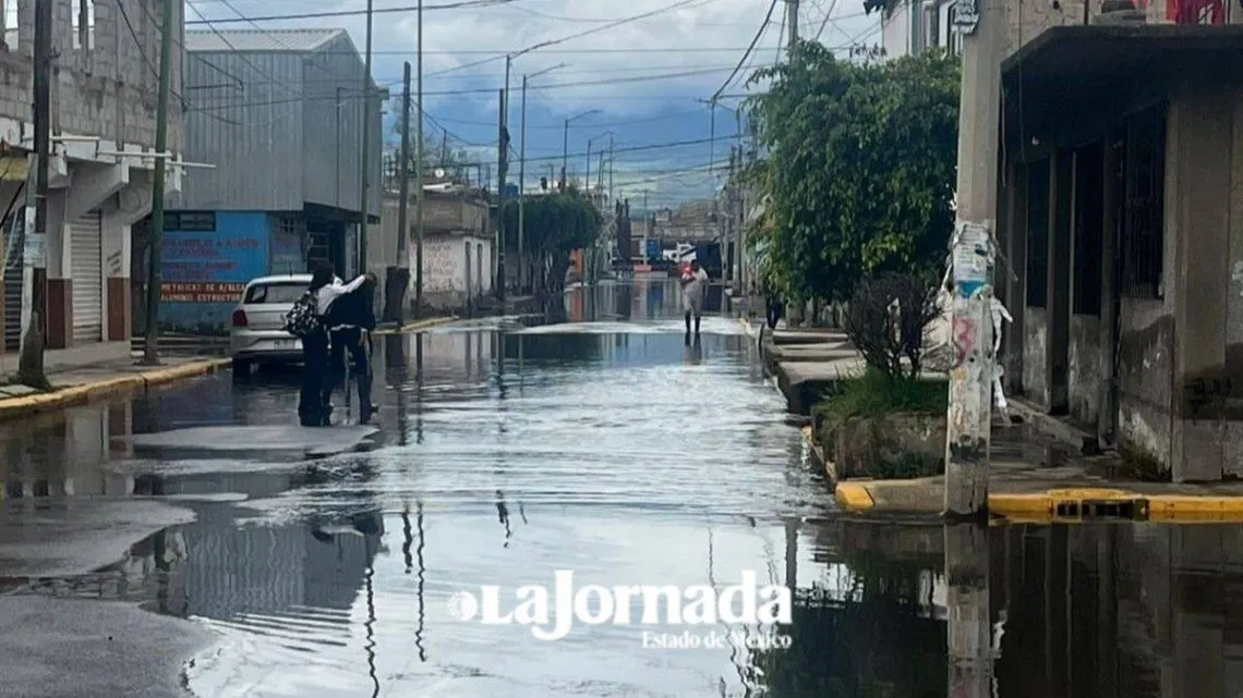 Vecinos de Chalco de la zona cero nuevamente anegados