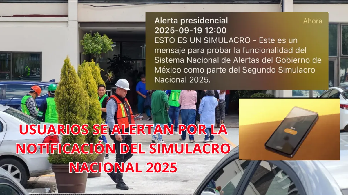 Usuarios se alertan por la notificación del Simulacro Nacional 2025