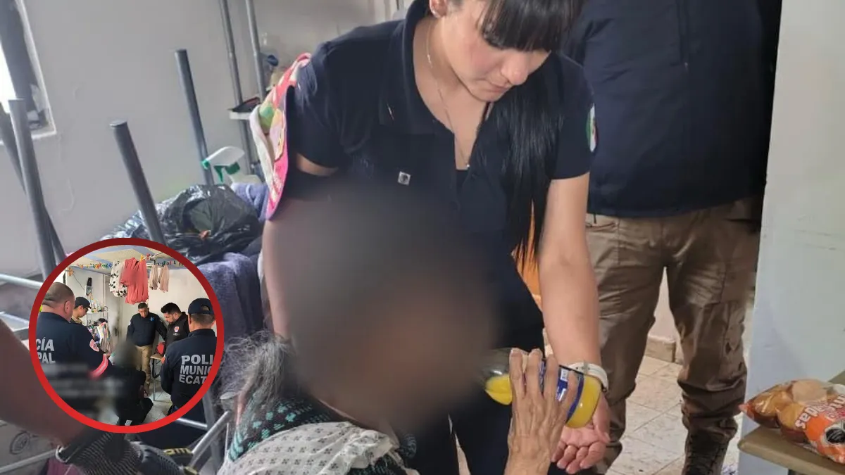 Abuelita abandonada en Ecatepec es rescatada