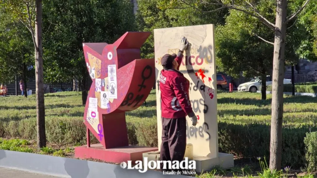 Toluca: Así amaneció el centro de la ciudad tras la marcha del 8M
