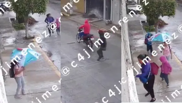 Los criminales a ver la escena decidieron retirarse sin quitarle sus pertenencias a la mujer.