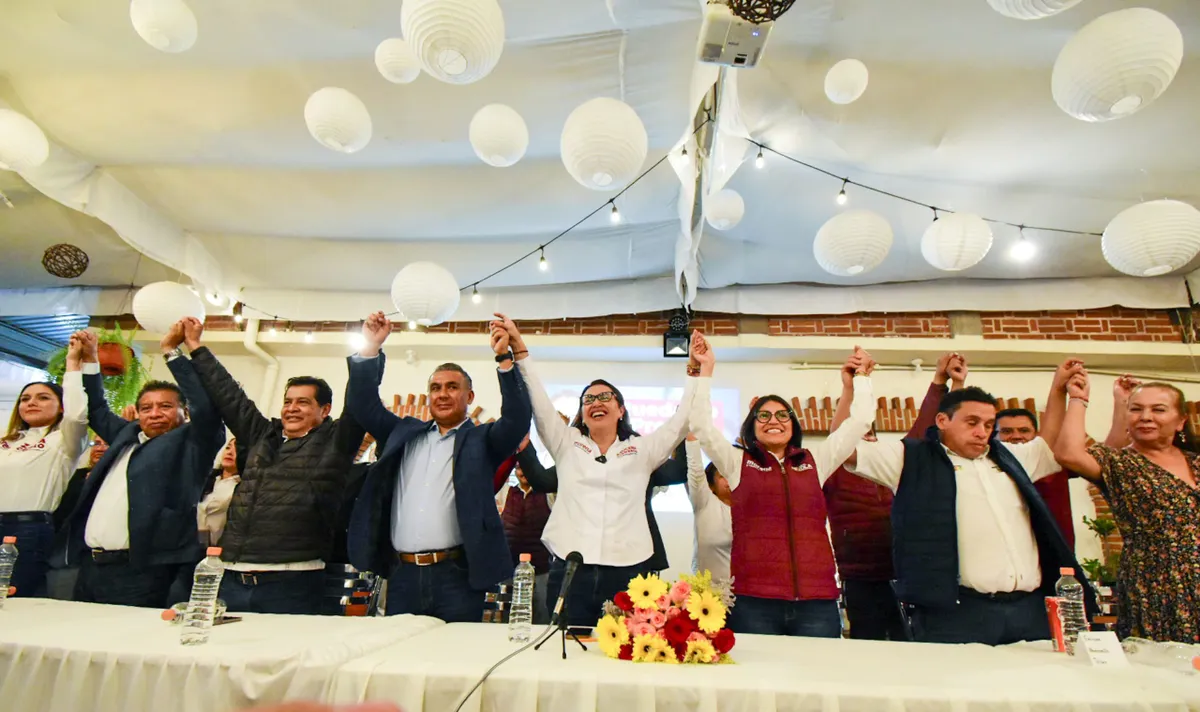 Azucena Cisneros arranca campaña en Ecatepec con amplia ventaja