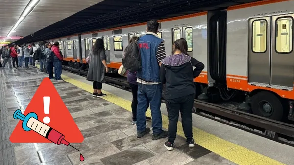 Autoridades investigan los pinchazos reportados por usuarios en el Metro y Metrobús de la CDMX.