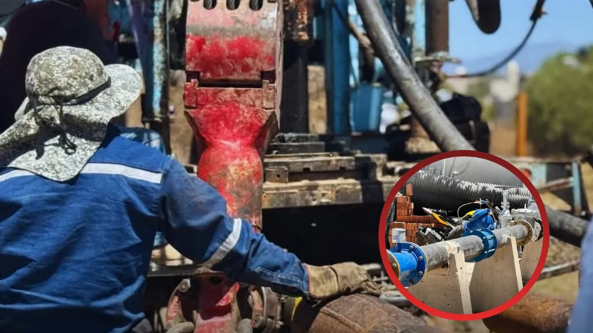 Perforación de pozo en Chimalhuacán avanza, llevará agua a 40 mil familias