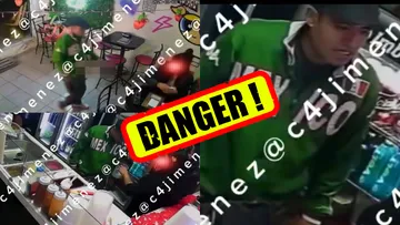 Ladrón asalta micheladas en Neza con pistola en mano; video muestra cómo roba a dos mujeres dentro del local en Nezahualcóyotl.