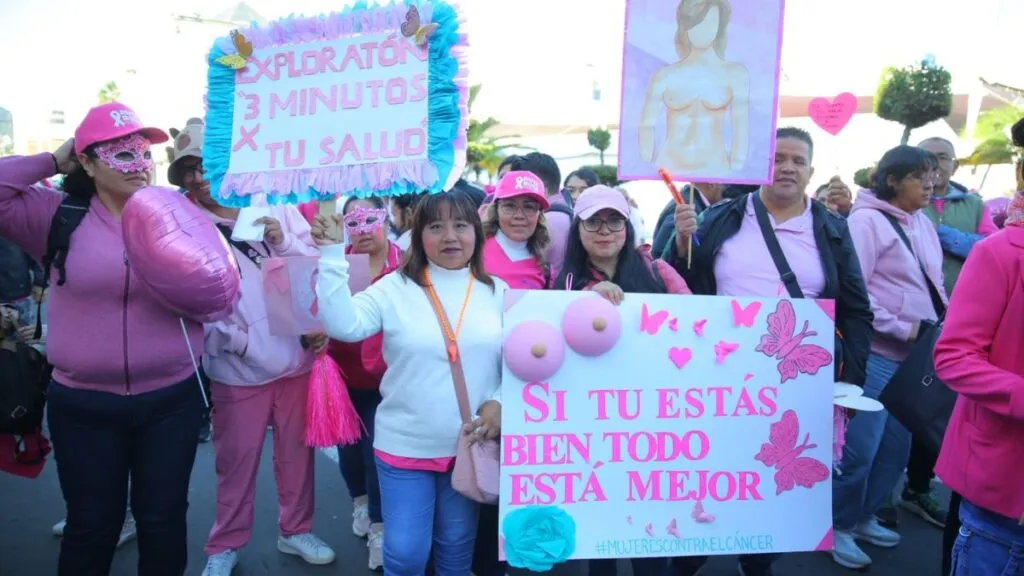 Arranca la Ruta Rosa en Ecatepec con la Caminata Estatal de Prevención del Cáncer de Mama