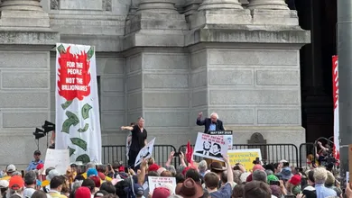 Manifestaciones de migrantes en Washington.