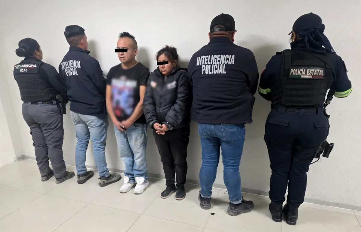 Detenidos cuatro presuntos integrantes de grupo delictivo en Edomex