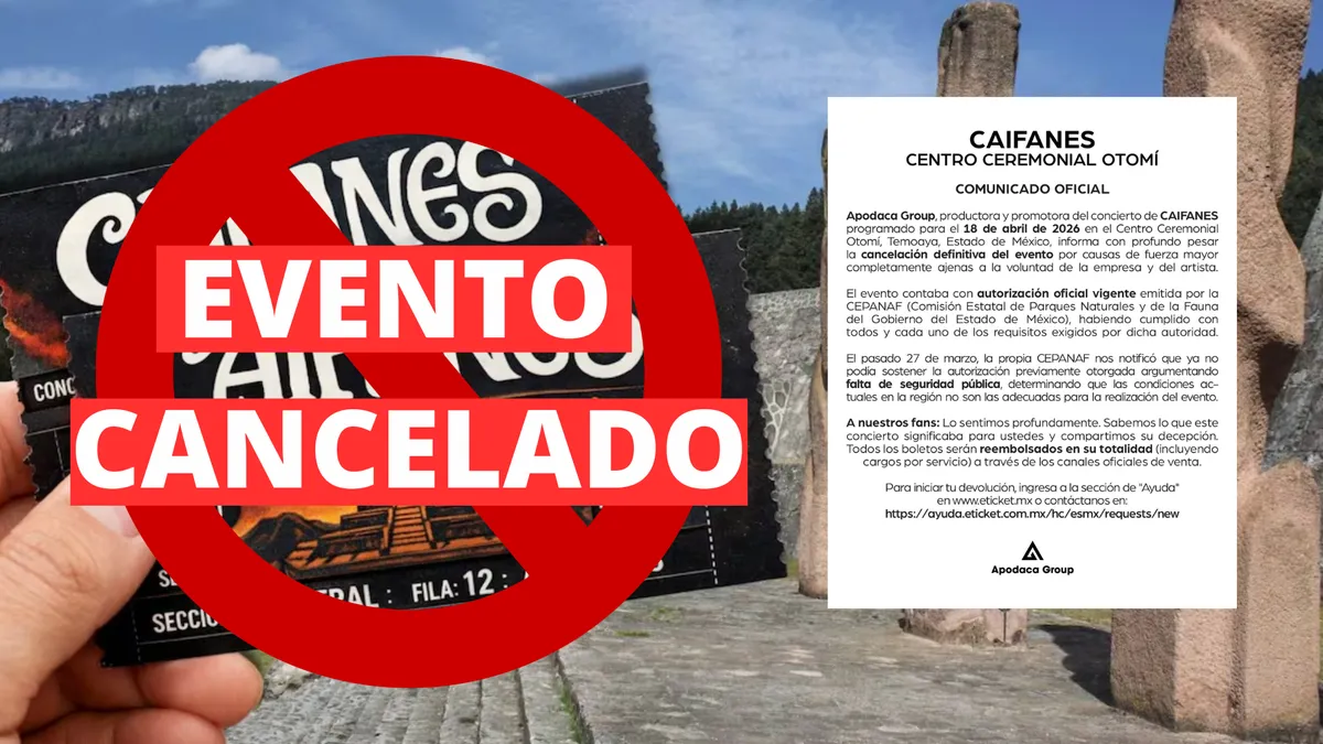 Organizadores confirman cancelación de concierto de Caifanes en Edomex.