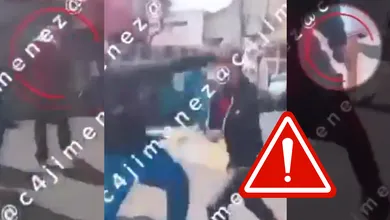 Riña entre jóvenes frente a la secundaria 252 en la alcaldía Venustiano Carranza terminó con amenazas con arma de fuego.