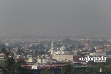 Reportan fin de semana con mala calidad del aire en Valle de Toluca
