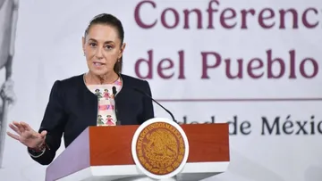 Durante su conferencia, se refirió brevemente a la aprobación de Godoy por parte del Senado.