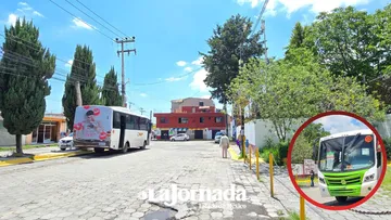 Vecinos de Las Palomas piden retiro de base de transporte en Toluca