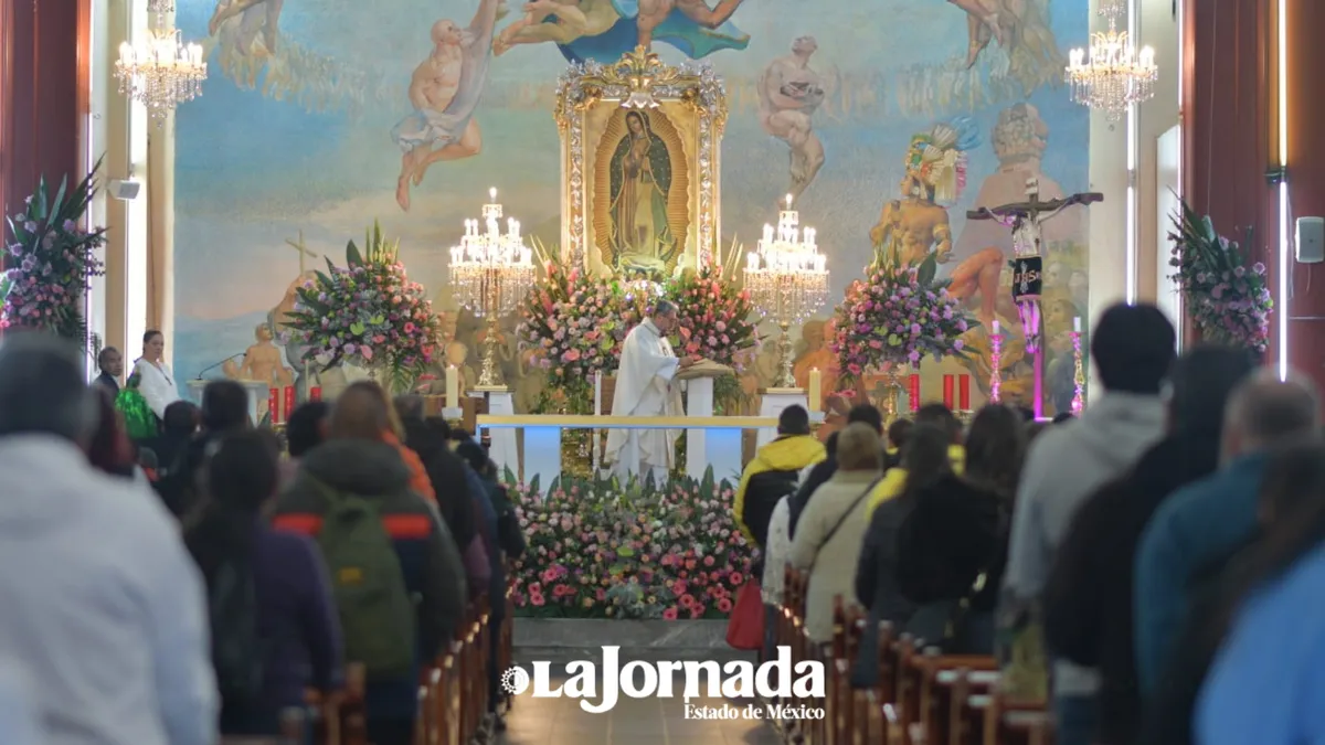 Celebran a la Virgen de Guadalupe en Toluca