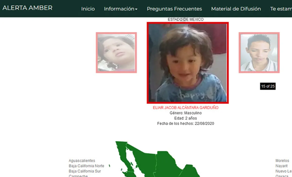 Menores desaparecidos