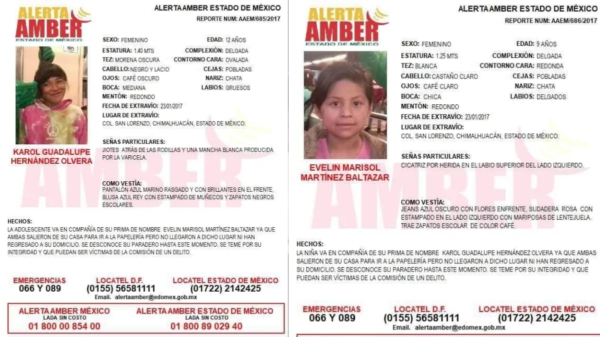 Chimalhuacán olvida caso de niñas desaparecidas hace ocho años