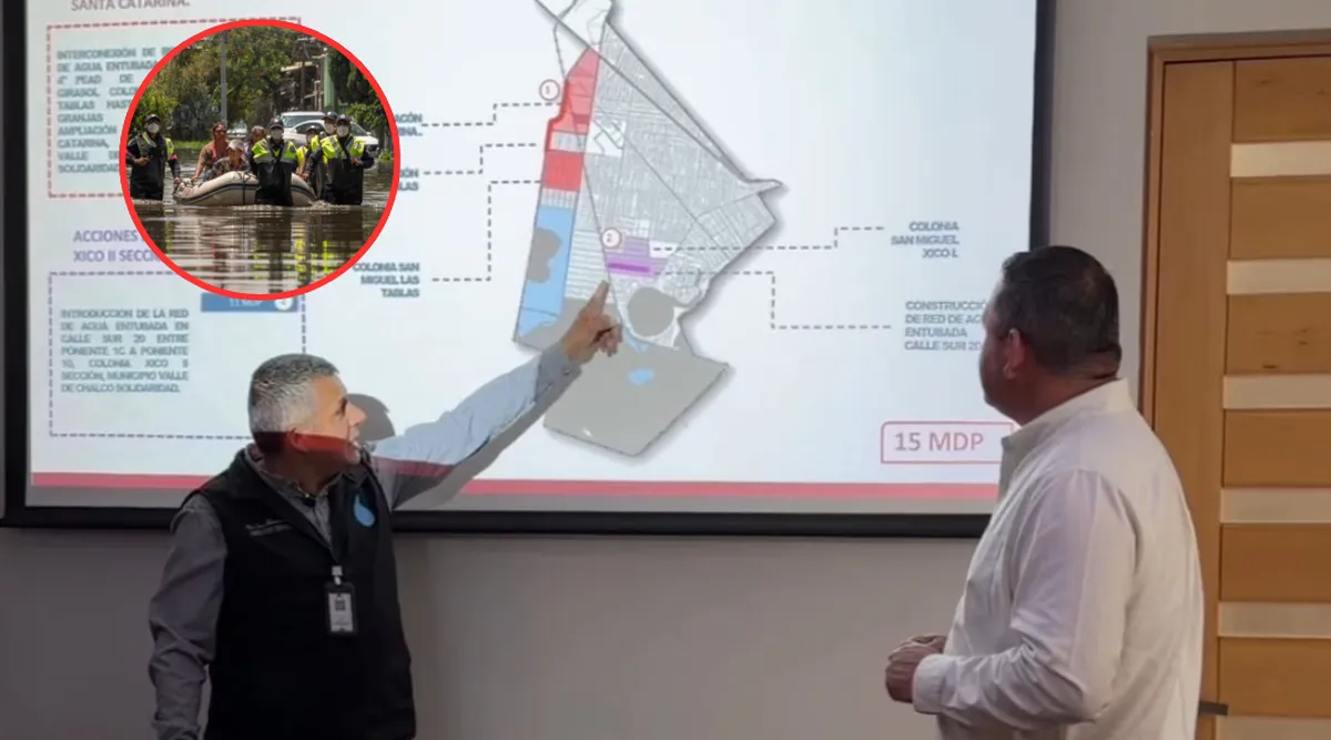Anuncian obras federales para evitar inundaciones en Valle de Chalco