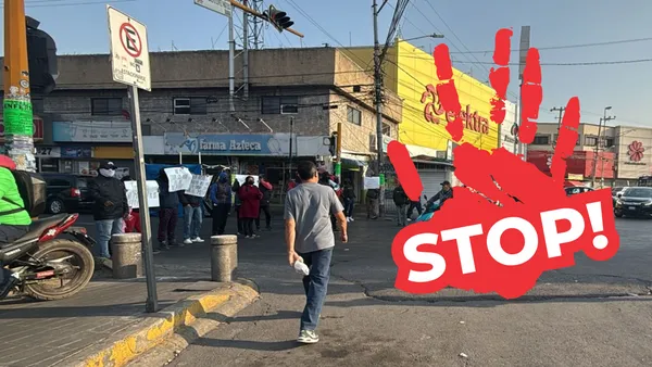 Mototaxistas bloquean Av. Pantitlán en Neza para denunciar extorsiones y pedir apoyo de autoridades ante amenazas contra trabajadores.