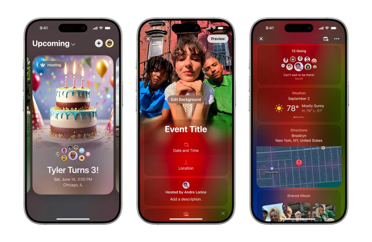 Con Apple Invites, los usuarios pueden crear invitaciones personalizadas y compartirlas de manera sencilla.