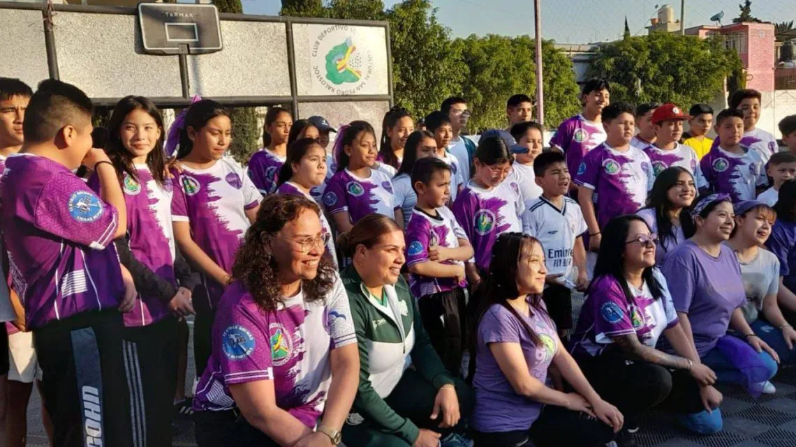 Ecatepec: Crean Cancha Violeta como un espacio deportivo libre de violencia