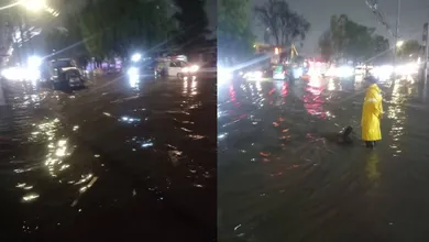 Canal de Cartagena se desborda en Tultitlán