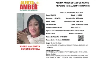 Alerta Amber: Se busca a Estrella Lizbeth Cerón Espinosa, desaparecida en Otumba