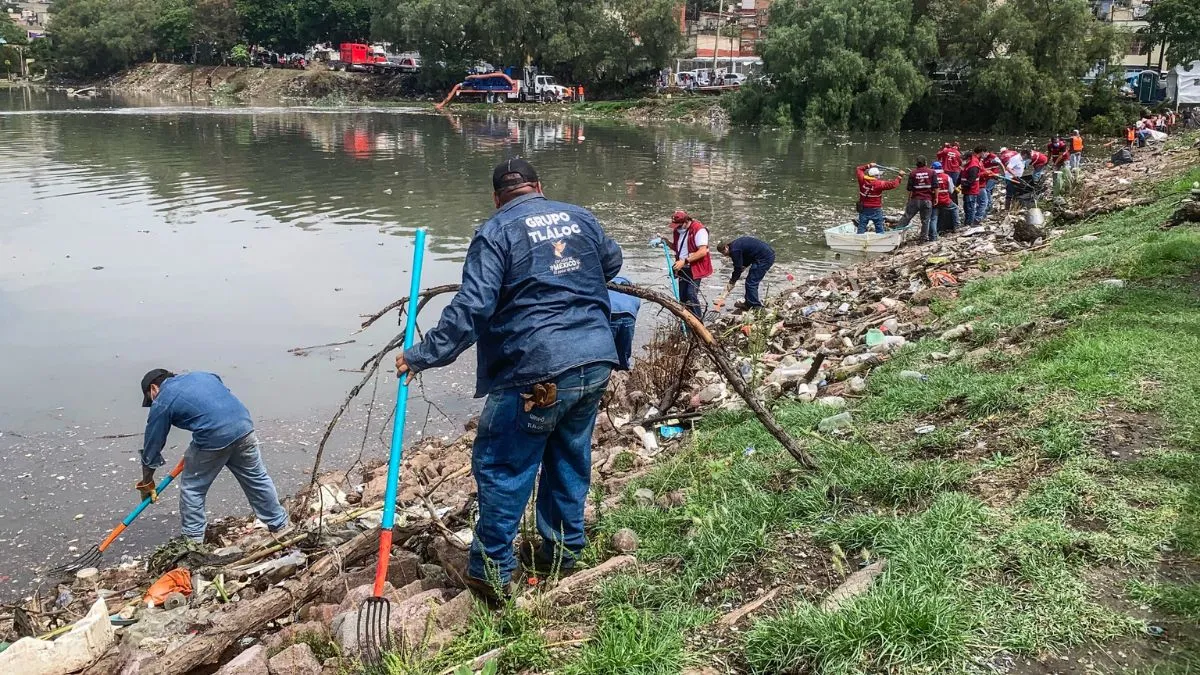 GEM limpia en tiempo récord la Presa Los Cuartos en Naucalpan