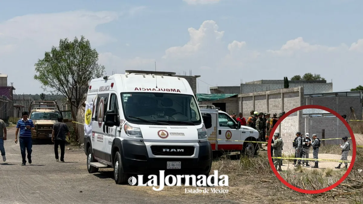 Cuatro personas atrapadas en un huachitúnel en Acolman