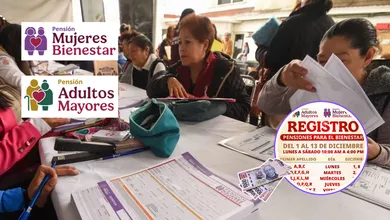 Calendario oficial de registro de la Pensión Bienestar en Edomex para diciembre 2025.