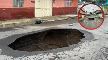 Socavón se abre en Nezahualcóyotl; autoridades hacen caso omiso